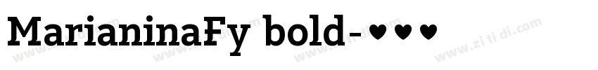 MarianinaFy bold字体转换 MarianinaFy bold字体转换